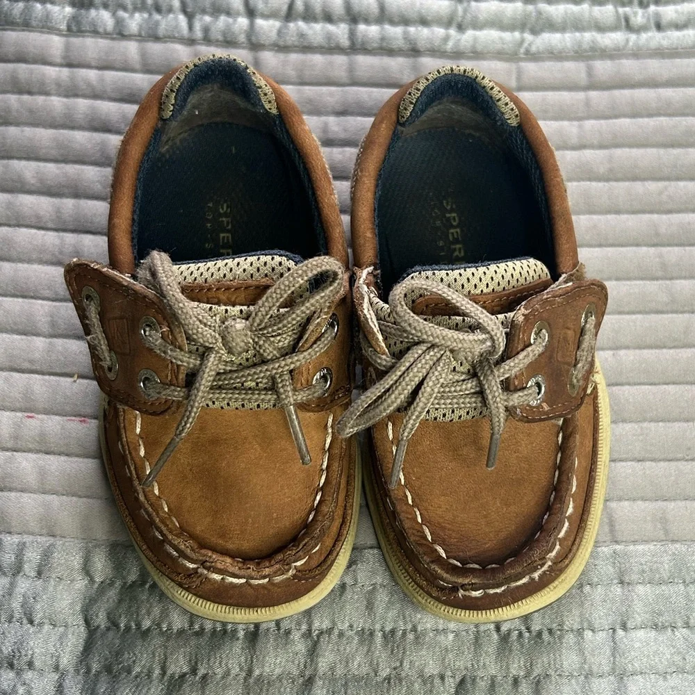 Sperry Toddler Boy Brown Boat Shoes